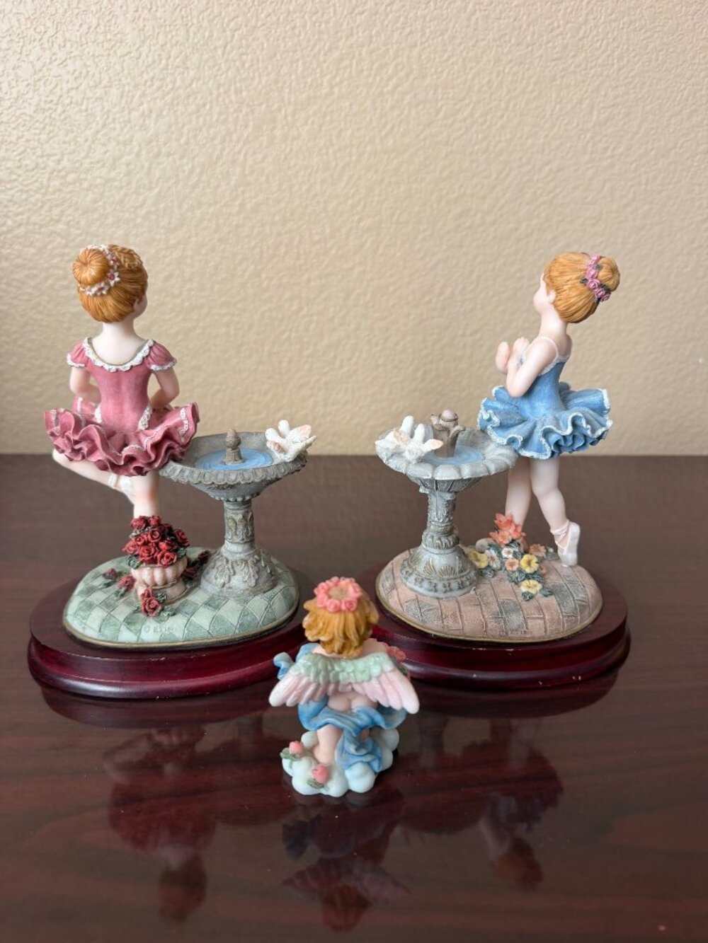 1989 Montefiori Collection Ballerina Cherub & Figurines Lot Resin Set of 3 - Picture 4 of 16